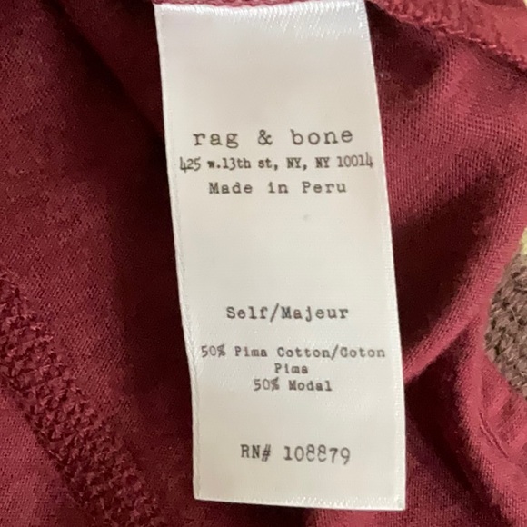 Rag & Bone Knit Pima T, NWOT! L - Picture 7 of 12